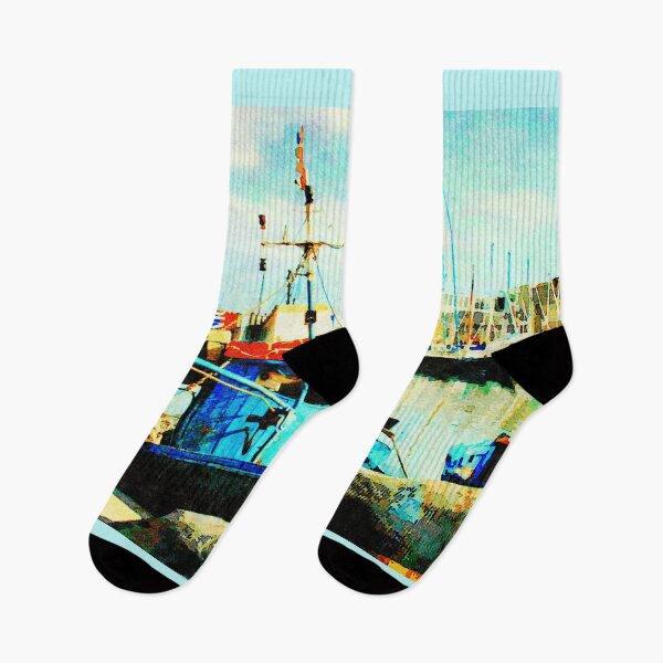 Item preview, The Boats in Fisherman's Row designed and sold by Digitalcrone.