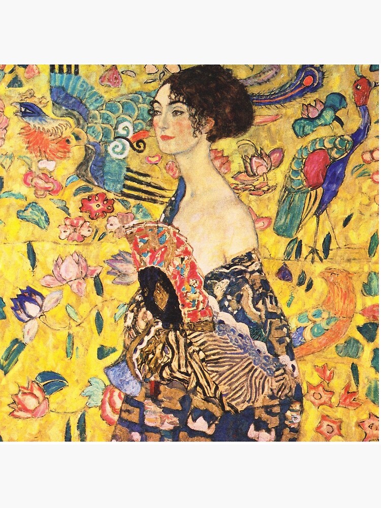 Gustav Klimt - Lady with a Fan by DejaVuStudio
