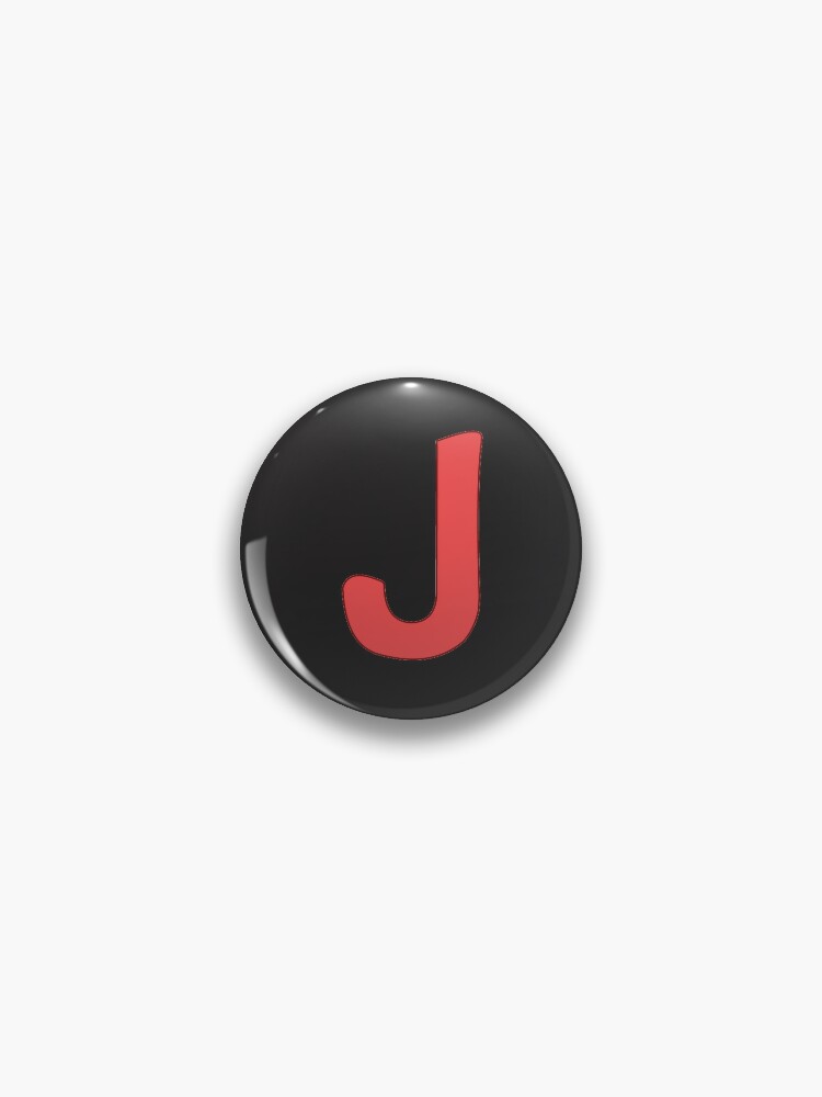 letter j black Sticker for Sale by ZiphGames