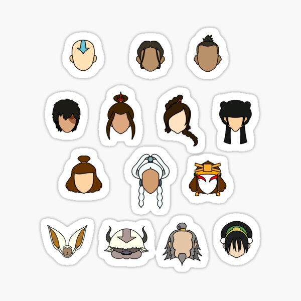 Avatar: The Last Airbender Sticker Sheet from Kaiami