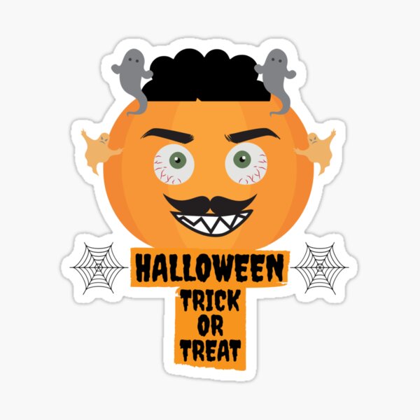 Scary funny Halloween costume for men and women Sticker