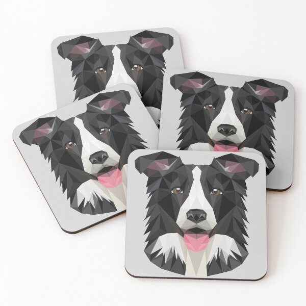 Item preview, Dog Border Collie - Polygonal Art - D8 designed and sold by MVG designs.