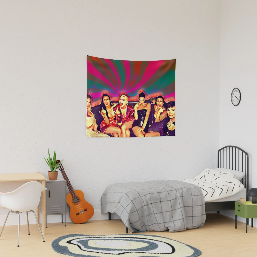 Kardashian Middle Fingers Flipping Off Art Tapestry for Sale by Unikli Redbubble