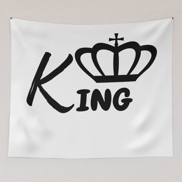 Item preview, King and Queen T-shirt For Lovers Valentine's Day Gift designed and sold by Funny Munny Art.