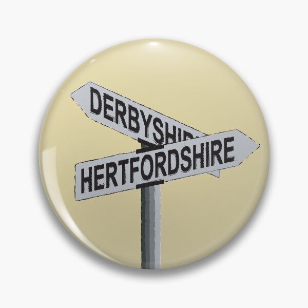 Item preview, Derbyshire and Hertfordshire Street Sign - Pride and Prejudice designed and sold by mymymagic.