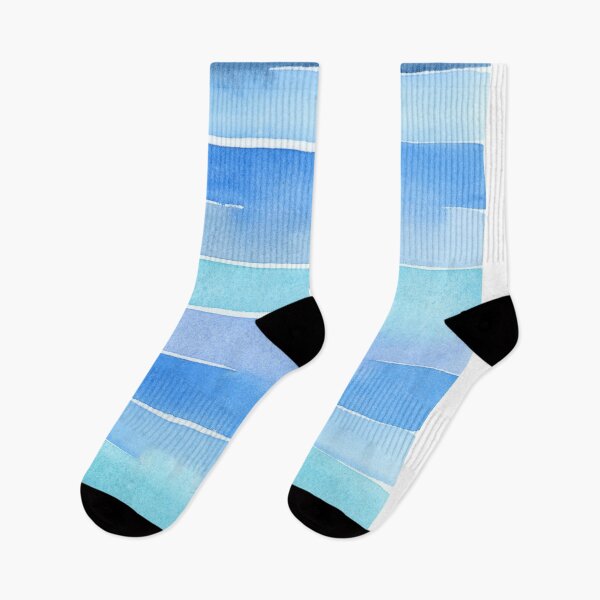 Item preview, Blue Watercolor Stripes designed and sold by EmilyLangeArt.