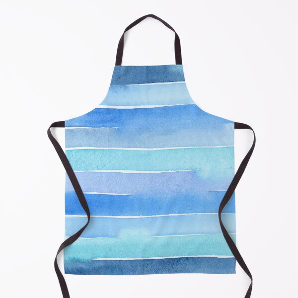 Item preview, Blue Watercolor Stripes designed and sold by EmilyLangeArt.