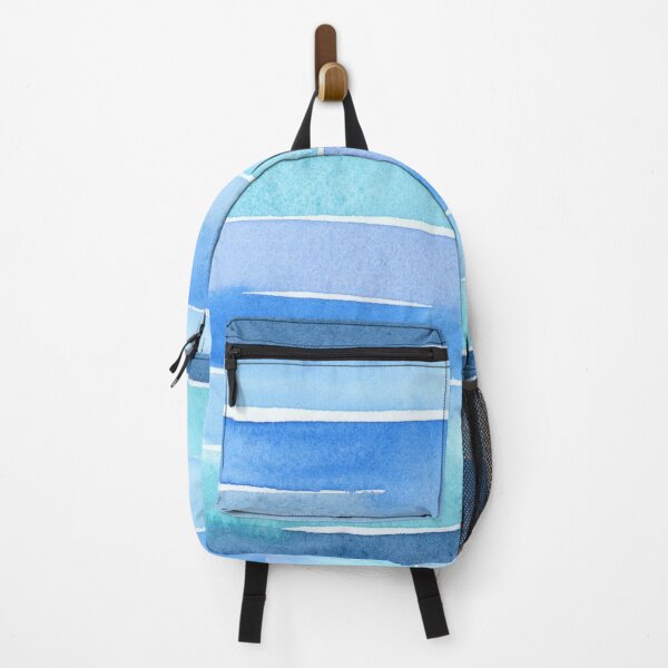 Item preview, Blue Watercolor Stripes designed and sold by EmilyLangeArt.
