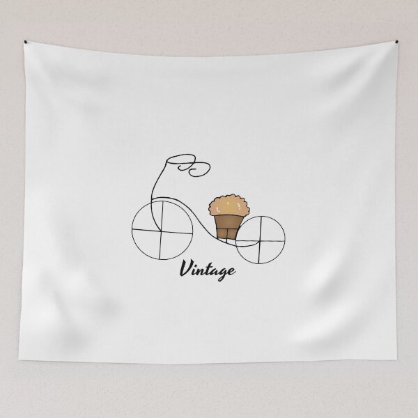 Item preview, Vintage Bike drawing retro designed and sold by cyhdesign.