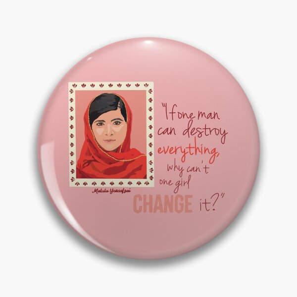 Item preview, Malala Yousafzai in Frame with Quote designed and sold by Emily Boynton.