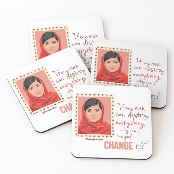 Item preview, Malala Yousafzai in Frame with Quote designed and sold by Emily Boynton.