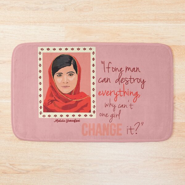 Item preview, Malala Yousafzai in Frame with Quote designed and sold by Emily Boynton.