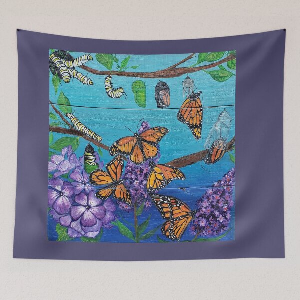 Item preview, Life Cycle of a Monarch Butterfly designed and sold by pikolasart.