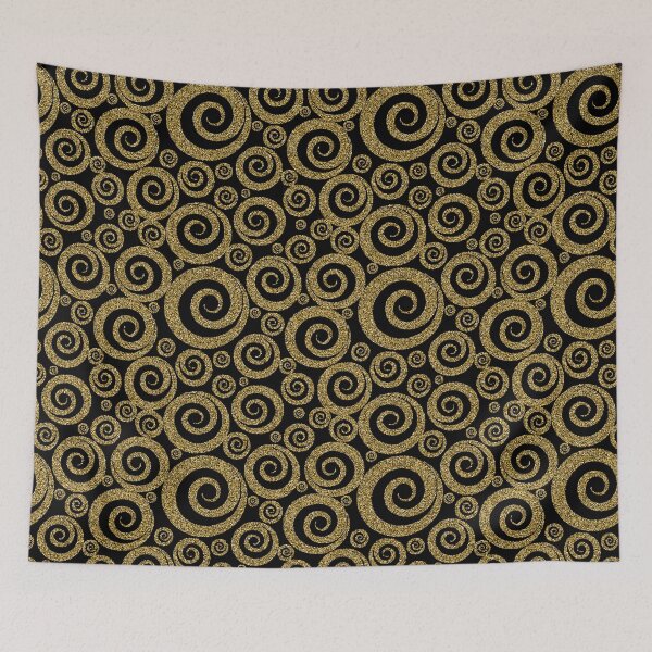 Item preview, Black and Gold Swirl Design Metallic Holiday - Party Design designed and sold by MrRoccoBlue.