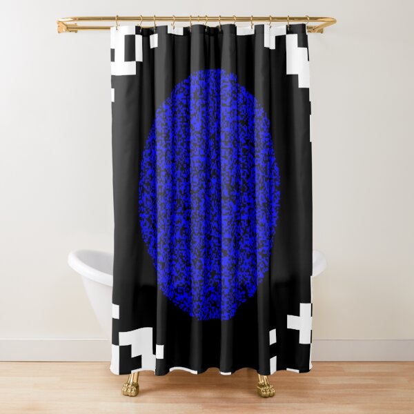 Optical illusion abstract art Shower Curtain
