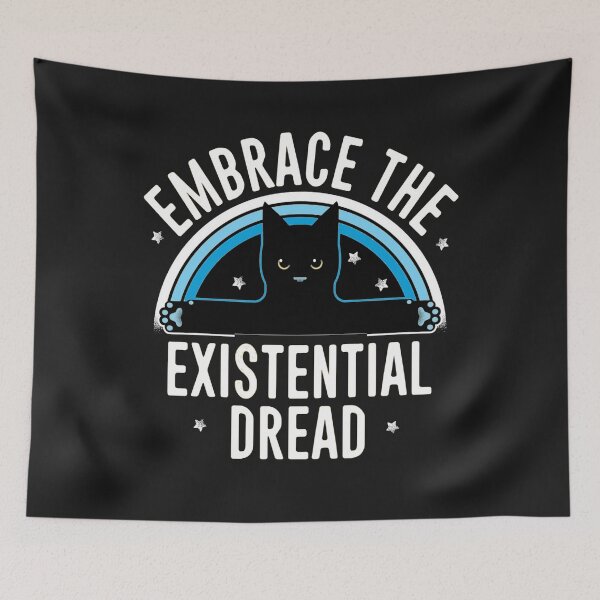 Item preview, EMBRACE THE EXISTENTIAL DREAD FUNNY CAT SHIRT designed and sold by flashdeals70.