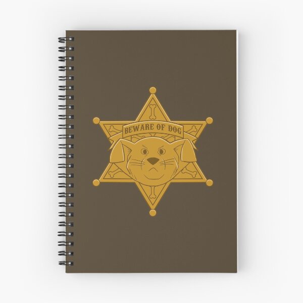 Item preview, Western-Style "Beware of Dog" Sherriff Badge designed and sold by captainscifiart.