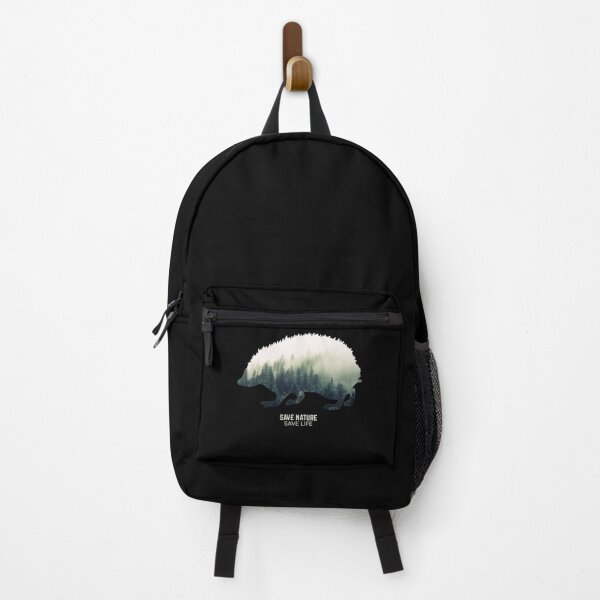 Item preview, Hedgehog in Forest Environment Climate Protection designed and sold by RJ-Art.