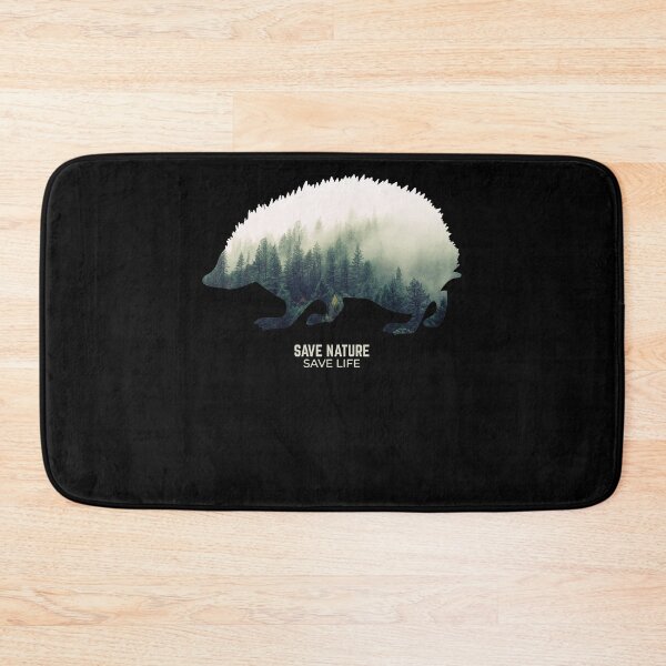 Item preview, Hedgehog in Forest Environment Climate Protection designed and sold by RJ-Art.