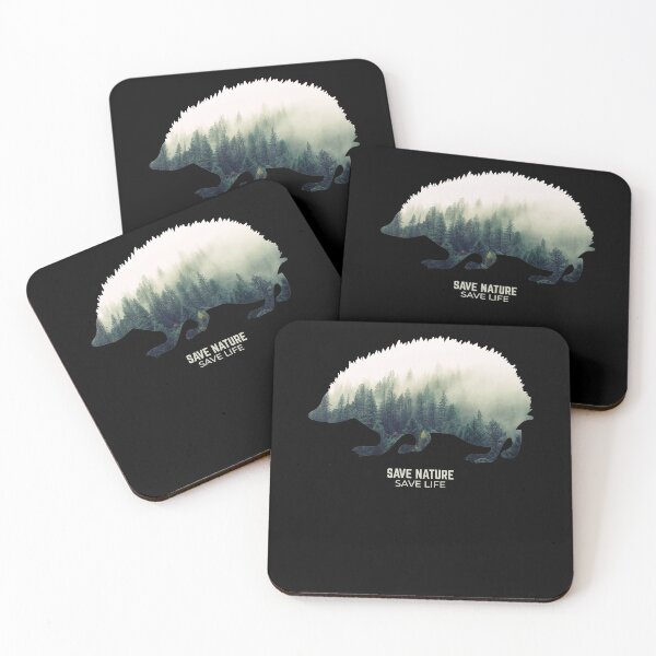 Item preview, Hedgehog in Forest Environment Climate Protection designed and sold by RJ-Art.