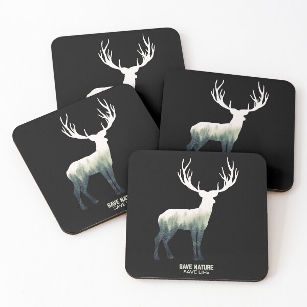 Item preview, Deer in Forest Environment Climate Protection designed and sold by RJ-Art.