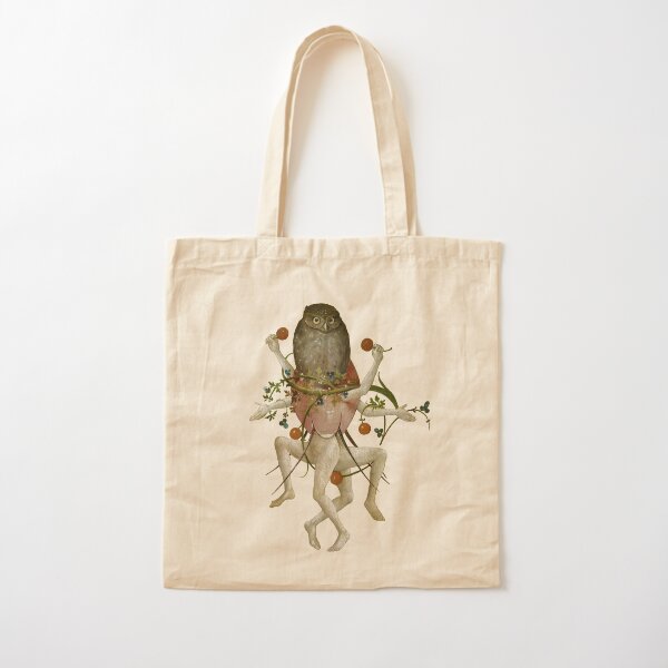 Hieronymus Bosch - Dancing Owl Cotton Tote Bag