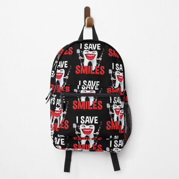 Aperçu de l'œuvre I Save Smiles Happy Tooth Funny For Dentist and Hygienist créée et vendue par SoCoolDesign.