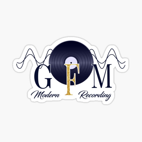 GFM Record Logo Big Sticker