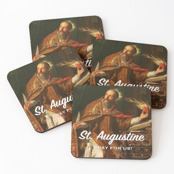 Item preview, St. Augustine, pray for us! designed and sold by The Catholic Religion Teacher Shop.