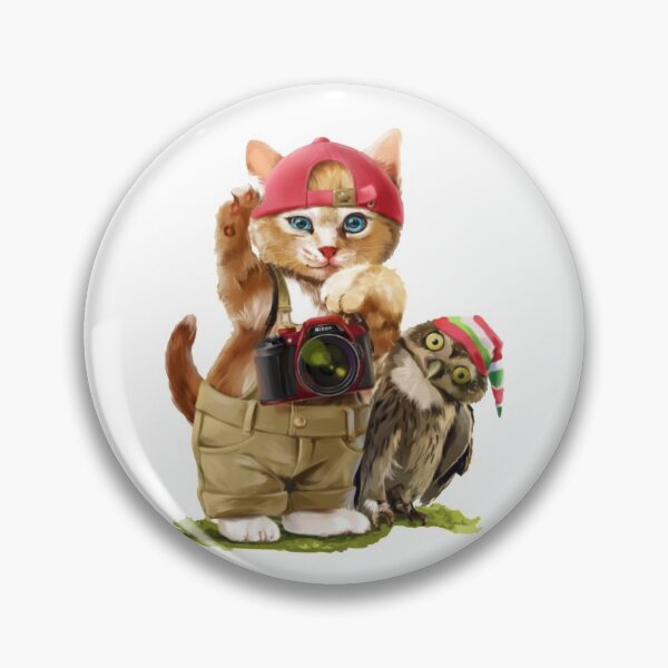 Item preview, Cat and Owl Funny Design designed and sold by Beast360.