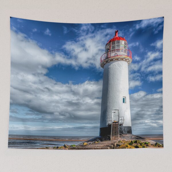 Item preview, Talacre Lighthouse Point of Ayre Flintshire Wales designed and sold by AJEvans.