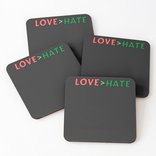 Item preview, love is greater than hate,mathematical symbol designed and sold by TrinityGIRL.