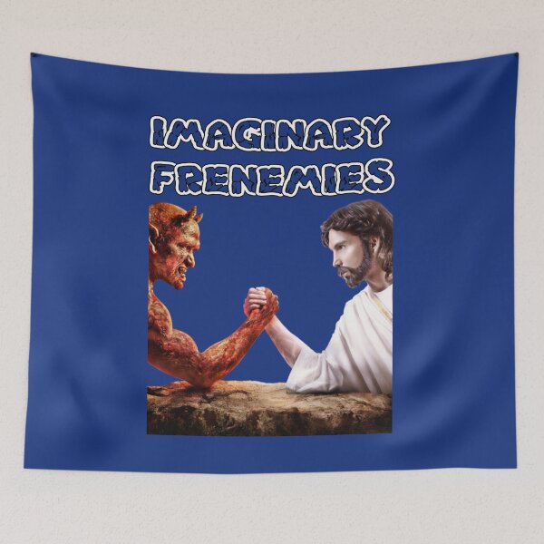 Item preview, Jesus and Satan - Imaginary Frenemies designed and sold by Wildjourne.