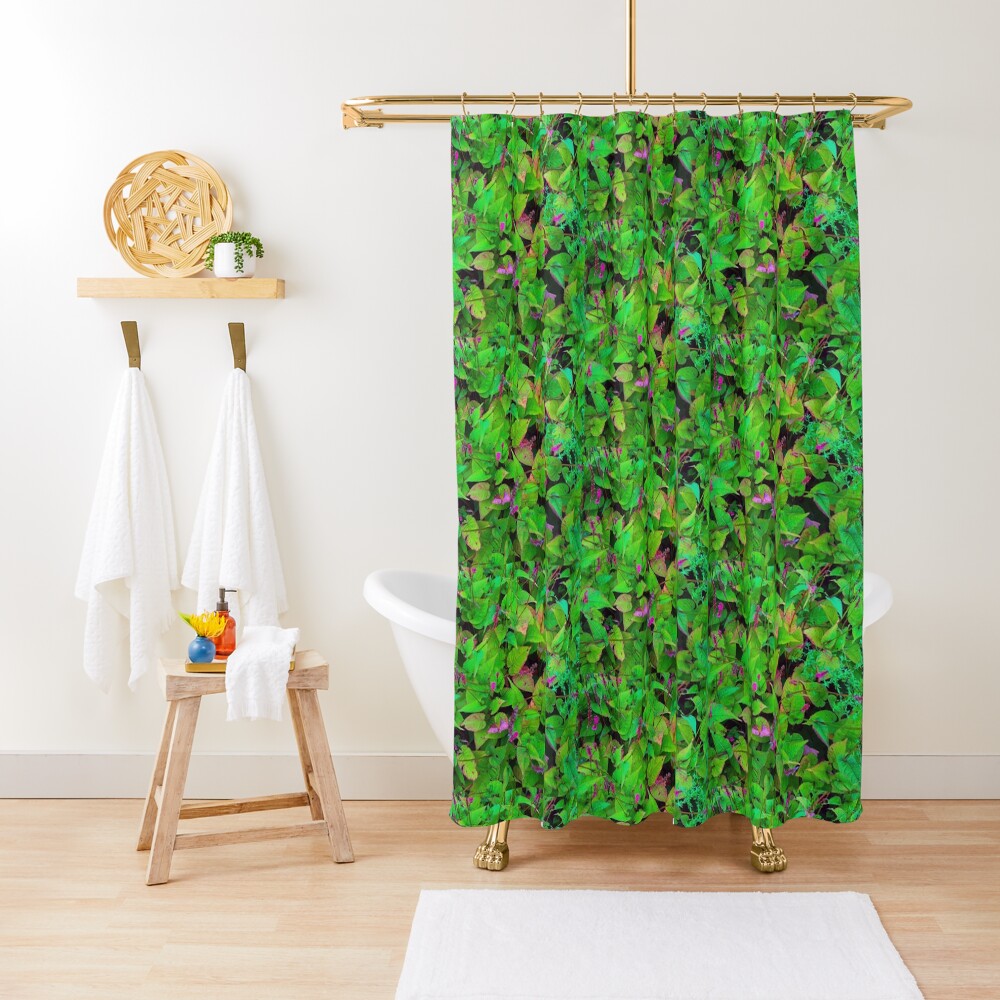 "Happy Bright Green and Pink and Flowers Design" Shower Curtain for Sale by marvacousins246