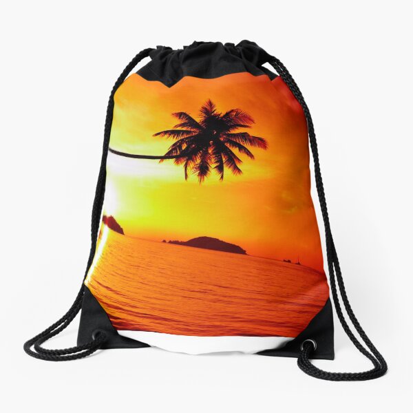 Item preview, Thailand Beach Sea Sunset Sky Palm Trees designed and sold by Laura Vancleave.