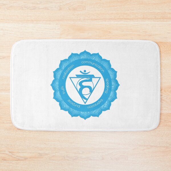Item preview, Throat Chakra Mandala - 52 WBG designed and sold by chakraplaza.