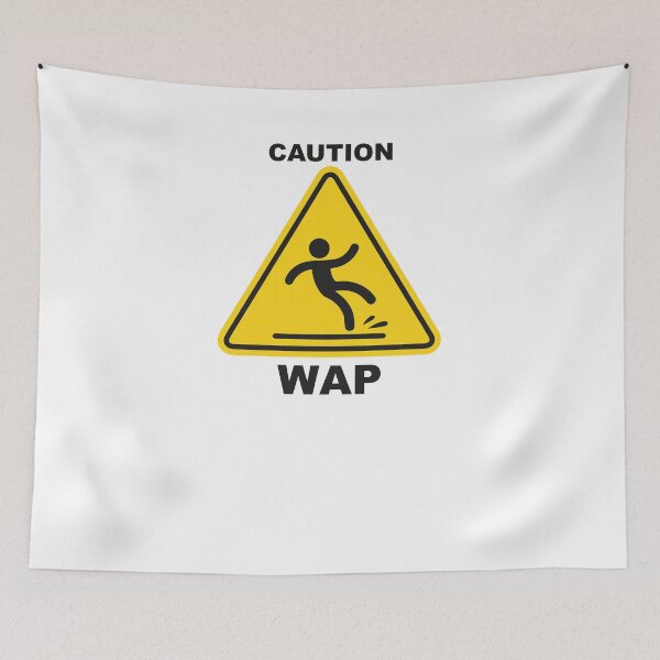 Item preview, Caution WAP Wet Sign Cardi B Megan  designed and sold by LucionCreative.