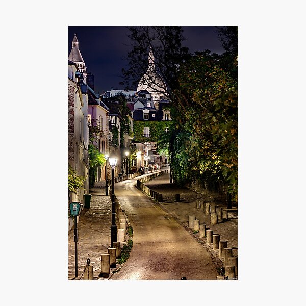 Item preview, Montmartre Street at Dusk 02 designed and sold by Weston  Westmoreland.