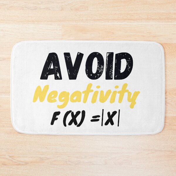 Item preview, Avoid Negativity Math Equation designed and sold by MoMasry.