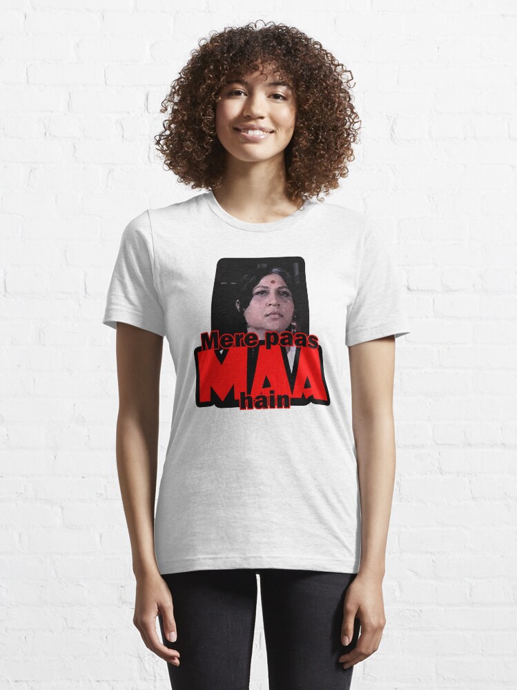 Alternate view of Mere paas maa hain (I have mum) Essential T-Shirt