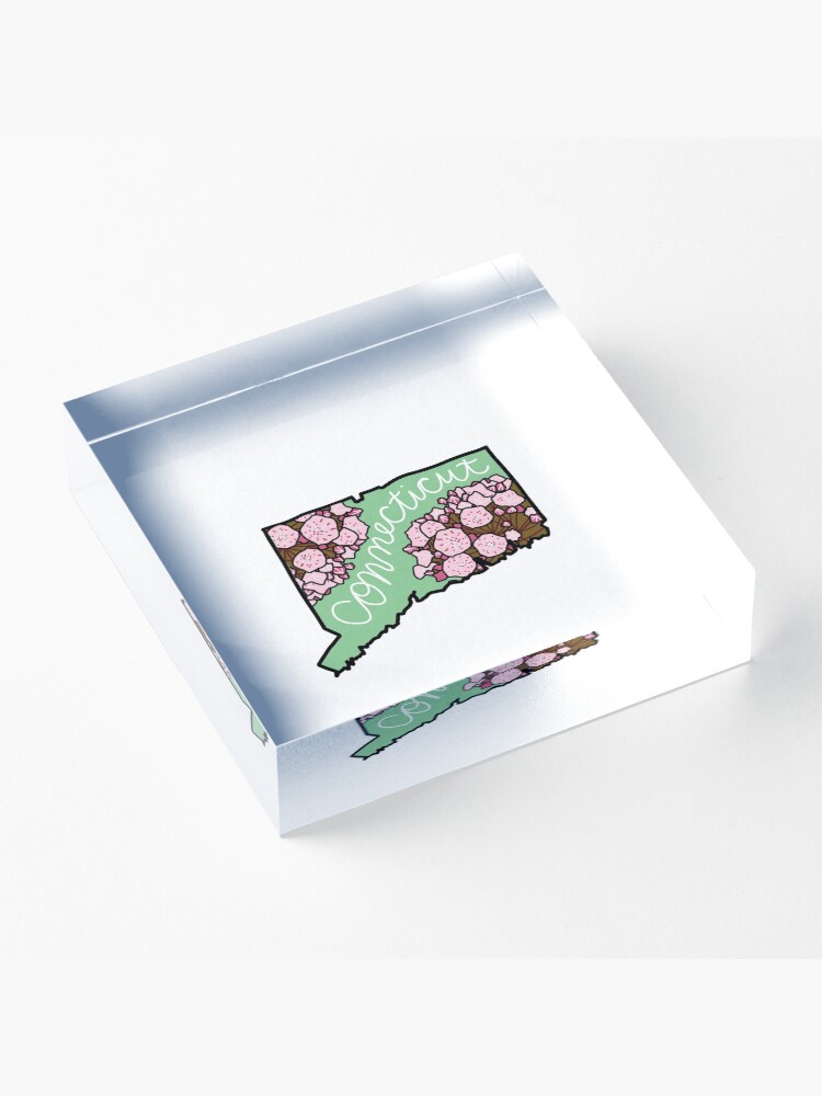 Alternate view of Connecticut State Flower Acrylic Block