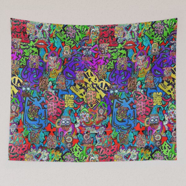 Item preview, Graffiti 37 tapiz 5 designed and sold by Diego Manuel Rodriguez.