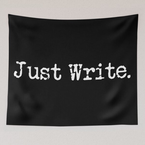 Item preview, Just Write. White Type designed and sold by TeaRoseWriter.
