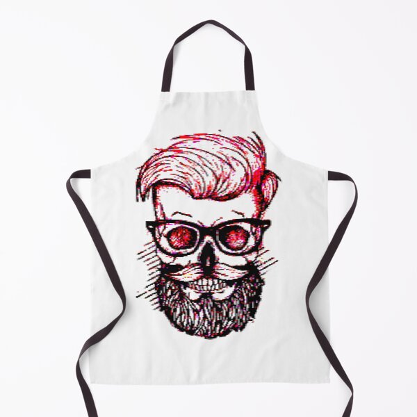 Item preview, Skull With Beard Hipster designed and sold by DAREENTER.