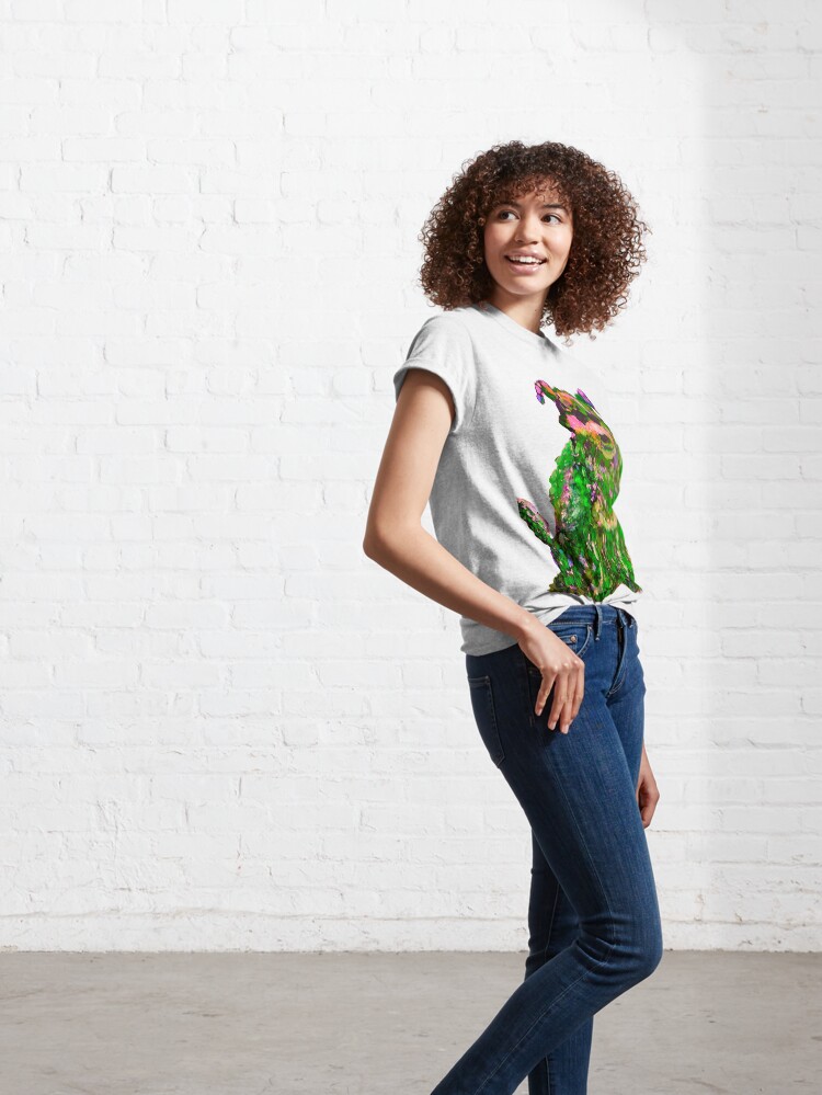 Alternate view of Cool Dog Green Abstract Classic T-Shirt