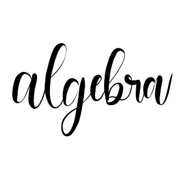 Algebra Calligraphy Art Board Print for Sale by YitingZarts