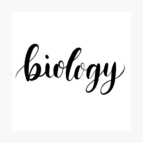 "Biology Calligraphy" Photographic Print for Sale by YitingZarts