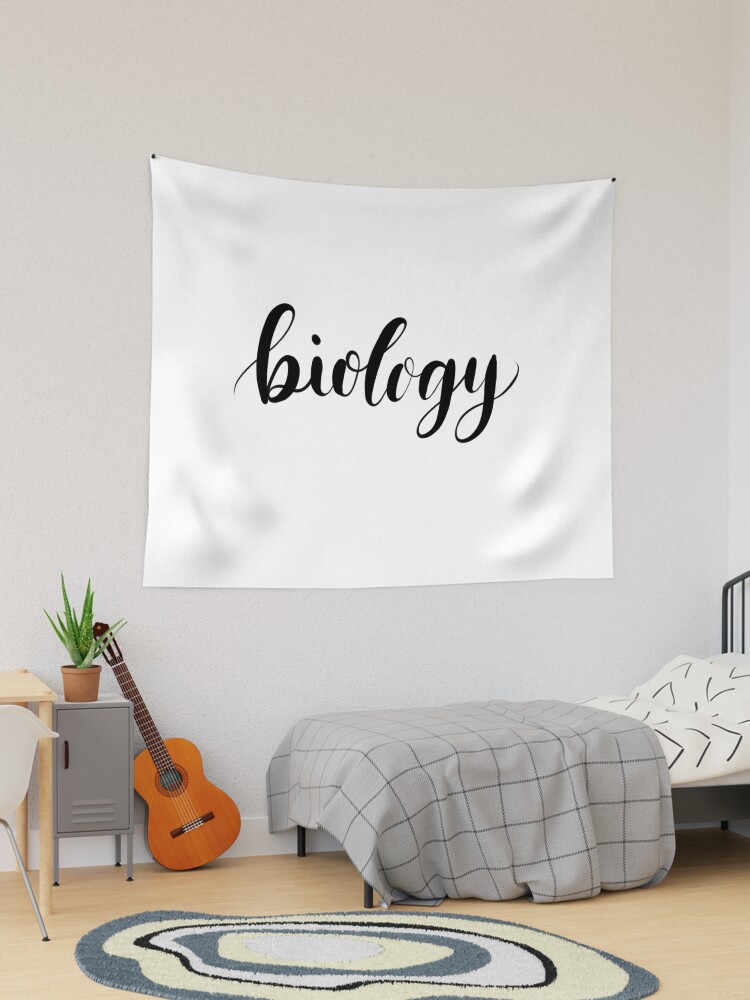 Biology Calligraphy Tapestry