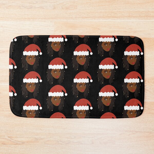 Item preview, Locs Girl Santa Hat Christmas Dreadlocks designed and sold by blackartmatters.