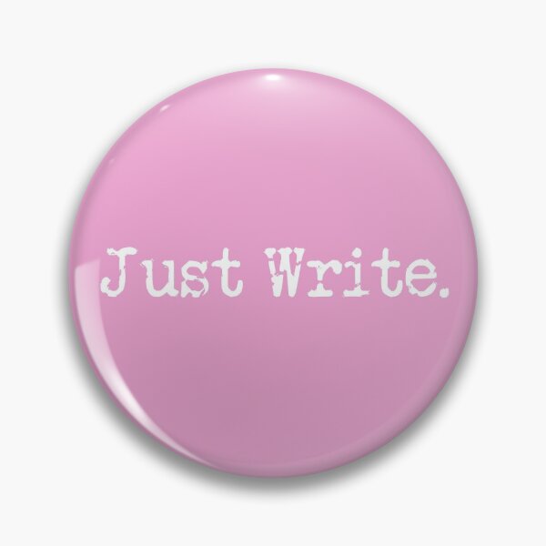 Item preview, Just Write. White Type on Pink designed and sold by TeaRoseWriter.